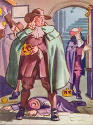 Thomas Blood se pokouší ukrást korunovační klenoty z Tower of London v roce 1671 1937