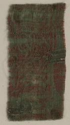 Tři fragmenty italského gotického hedvábí, 1300s.