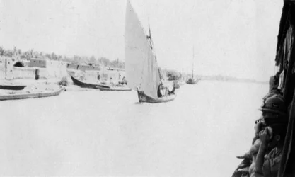 Řeka Tigris, Bagdád, Irák, 1917-1919