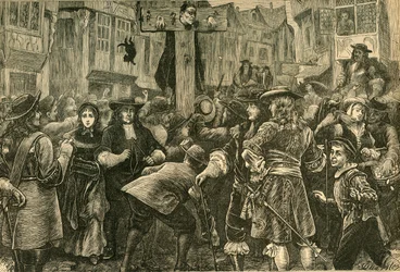 Titus Oates v pranýři, 1685, 1897.