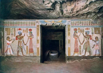 Hrob Amun-her-khepeshefa, syna Ramesese II., Théby, Egypt, 20. století