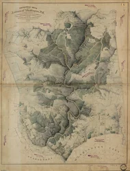 Topografinen luonnos Washingtonin ympäristöstä, D.C.