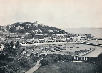 Torquay - Celkový pohled z Waldron Hill, 1895