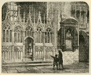 Příčná loď mučednictví, Canterburská katedrála, 1890.