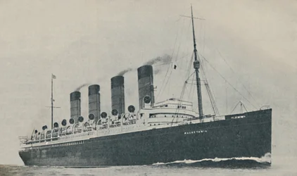 Vítězná po dvacet let. Mauretania, postavená v roce 1907, kolem roku 1927, 1936