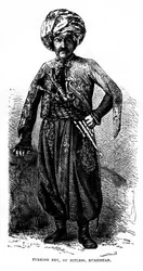 Turecký bej z Bitless, Kurdistán, 19. století