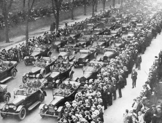 1. americká armáda na Victory Parade, New York, USA, 10. září 1919