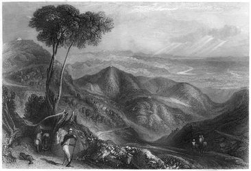 Údolí Dhoonu, Himaláje, c1860