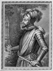 Vasco Núñez de Balboa 1475-1519 Z portrétů slavných Španělů, 1791