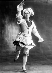 Václav Nižinskij, ruský baletní tanečník, 1909