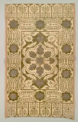 Sametový povlak na polštář, 1600s.