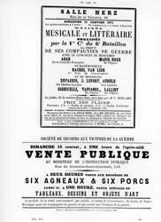 Vente Publique, z francouzských politických plakátů Pařížské komuny, květen 1871