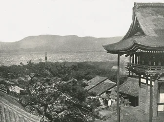 Pohled z kopců, Kjóto, Japonsko, 1895.