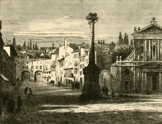 Pohled v Miláně, 1890.