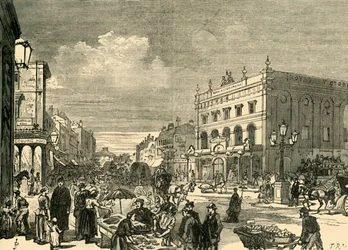 Pohled v New Cut, 1878.
