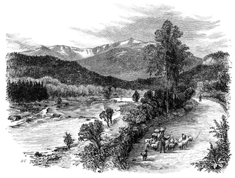 Pohled na Lochnagar, Skotsko, 1900