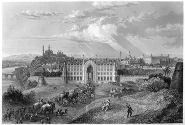 Pohled na Lucknow, Indie, c1860