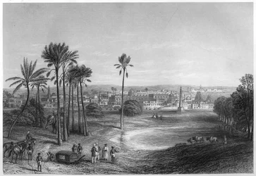 Pohled na Madras, Indie, c1860