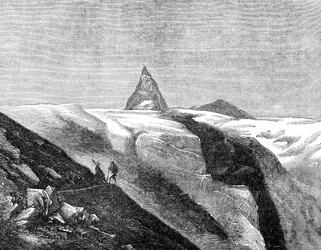 Pohled na Matterhorn, konec 19. století