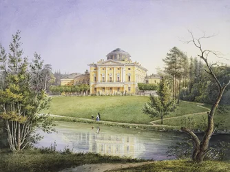 Pohled na Pavlovský palác, 1847