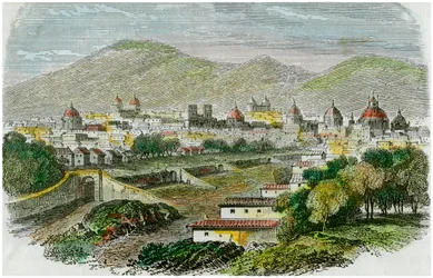 Pohled na město Cuzco, Peru, c1875