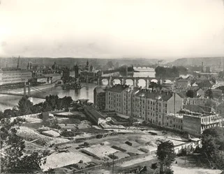 Pohled na město Prahu, Československo, 1895.