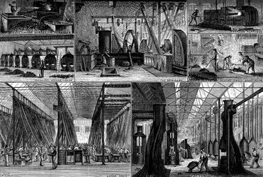 Pohledy v Royal Small Arms Factory, Enfield, c1880