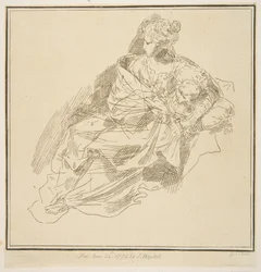 Panna a dítě, 1775.
