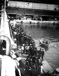 Návštěvníci Port Doumen, Saigon, Vietnam, 1900