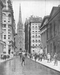 Wall Street, New York, USA, c1900.