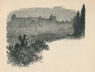 Hrad Windsor z Home Parku, 1895