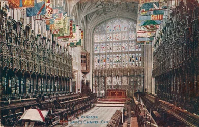 Windsor, kaple sv. Jiří, sbor c1916