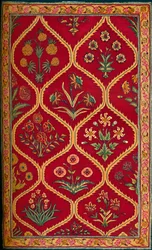 Vlněný koberec. Indická královská továrna v Lahore, 17. století, 1903