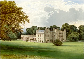 Wycombe Abbey, Buckinghamshire, domov lorda Carringtona, c1880