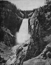 Yellowstone Falls, Wyoming, c1897.