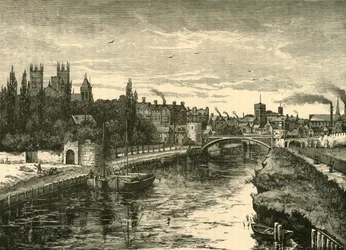 York, z Ouse, 1898.