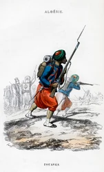 Zouaves, francouzská armáda v Alžírsku