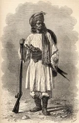 Afghánský voják, ilustrace z 