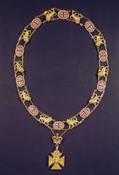 Čestný límec, zlatý a smaltovaný, darovaný vévodovi z Wellingtonu (1769-1852), George IV, kolem roku 1825
