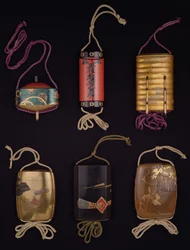 Pouzdra Inro (zlacená a lakovaná)