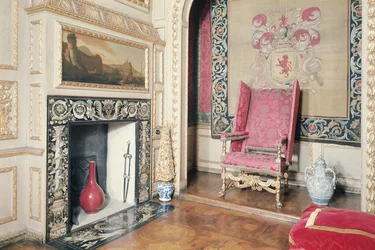 Interiér Queens Closet, Ham House, Surrey