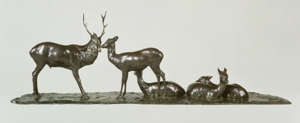 Jelen a jelen s kolouchy od Rembrandta Bugattiho (1885-1916)