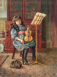Zimní scéna ve sněhu, Hadleigh Downs, Essex