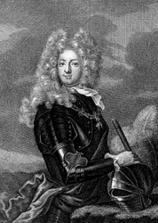 Adrien Maurice hrabě z Ayen 1678-1766 , 3. vévoda z Noailles (rytina)