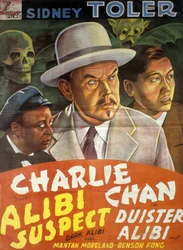 Plakát k filmu Charlie Chan: Temné alibi Phila Karlsona se Sidneym Tolerem