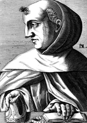 Albert Magnus (1193/1206-1280) německý dominikánský mnich , vědec, filozof a teolog, rytina