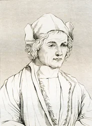 Otec Albrechta Dürera podle malby od Albrechta Dürera v roce 1497 z „Historické galerie portrétů a maleb“, vydané v roce 1808