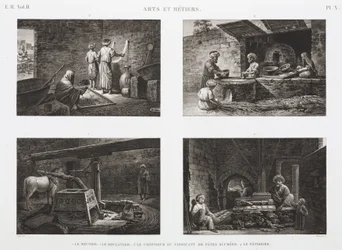 Pekařství a cukrářství Pekaři a cukráři, Egypt, c 1798