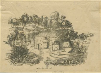 Biddulph - Knypersley Mill: litografie