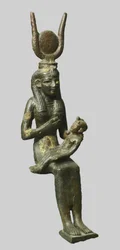 Bronzová socha egyptské bohyně